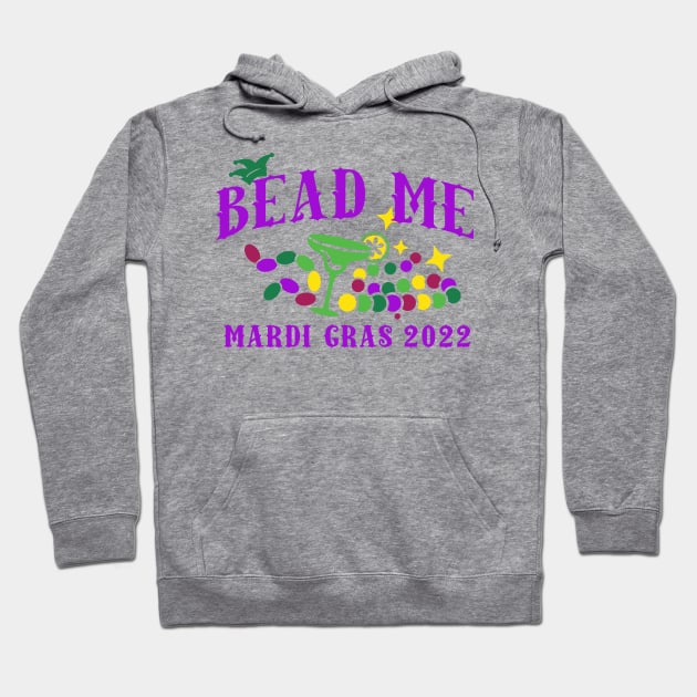 Mardi Gras 2022 Bead Me Hoodie by Scarebaby